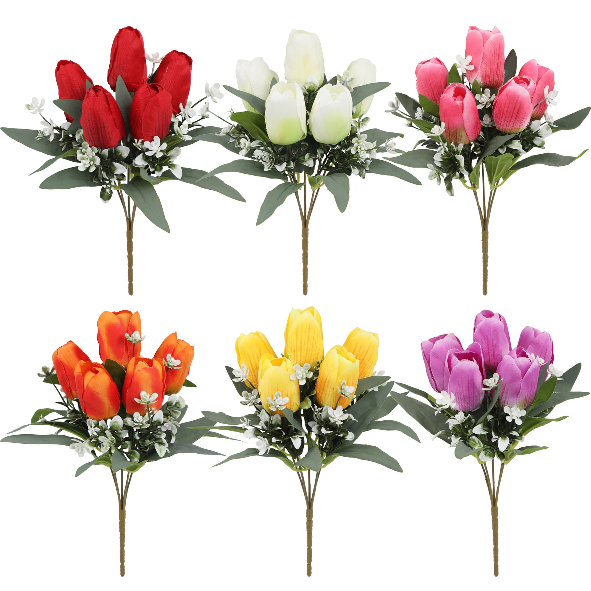 Artificial Tulip Flowers Fake Floral Decor for Home Wedding Living Room Arrangement Bouquet Photo Prop Accessories Wholesale