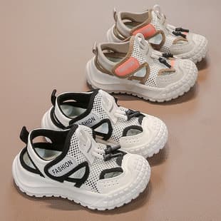 Children's Sandals Boys 2026 New Summer Style Girls Summer Hollow Baby Sandals Boys Girls Closed-Toe Sandals