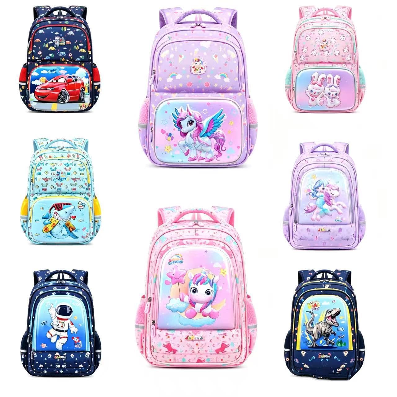 Export Kids Backpack Large Capacity School Bag Spine Protection Stylish Boys Girls Double Shoulder Casual Backpack