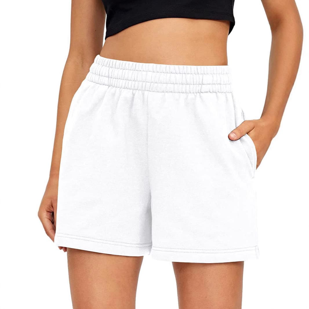 2025 Amazon Cross-Border Summer Women's Casual Sport Comfortable Drawstring Shorts Stock Wholesale