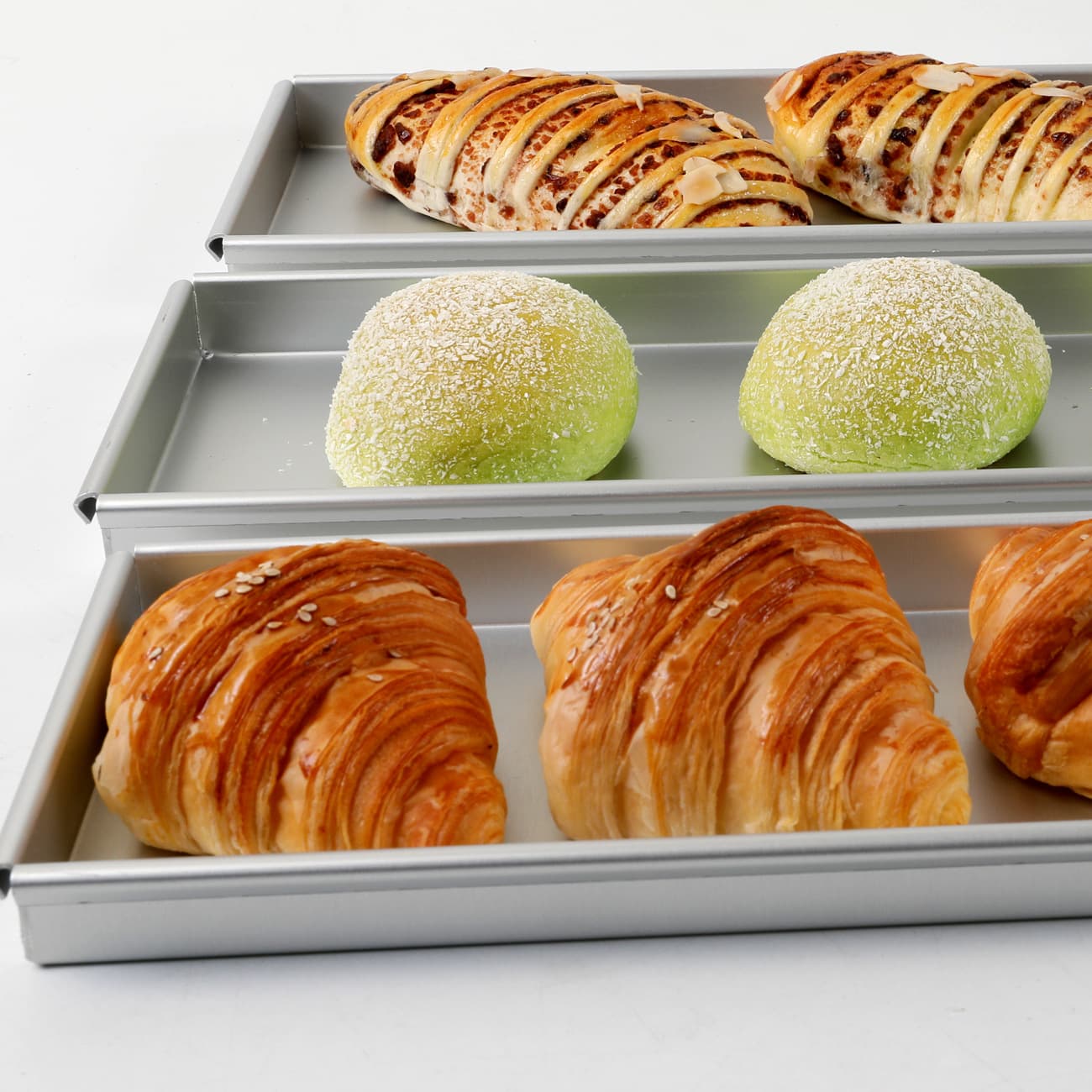 Rectangular Aluminum Alloy Display Tray, Perforated Cake Mold, Aluminum Baking Pan, Baking Tools, Factory Direct Source