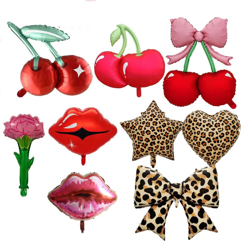 Valentine's Day Large Red Lip Aluminum Film Balloon High Gloss Red Lip Proposal Balloon Party Decoration Arrangement Balloon Wholesale