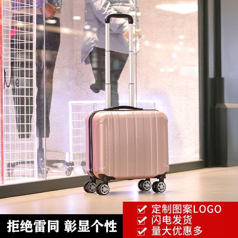 18-Inch Carry-On Suitcase Lightweight Portable Luggage with Password Lock Unisex ABS Material Waterproof And Wear-Resistant for Travel
