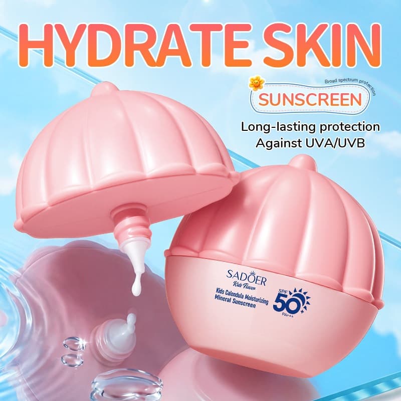 SADOER Children's Calendula Moisturizing Mineral Primer 60g UV Protection Cross-border Foreign Trade Wholesale
