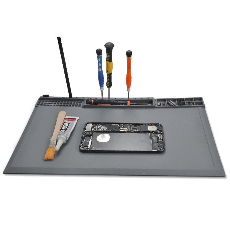 Cross-border Phone and Computer Repair Heat-resistant Silicone Mat Hot Air Gun Soldering Station Screw Locator Silicone Pad