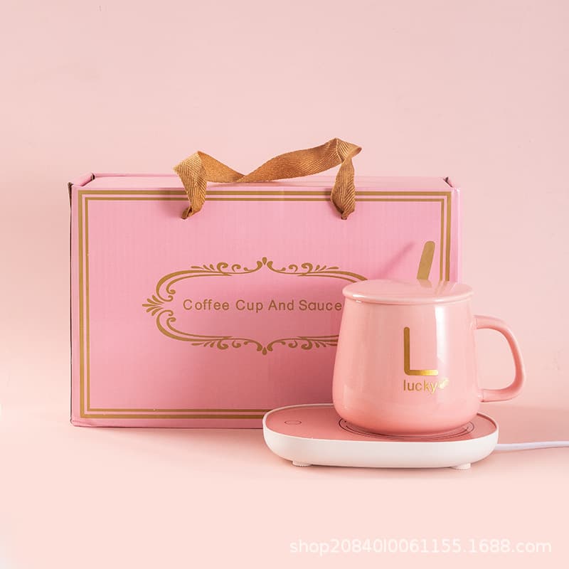 Warming Cup 3-Level Temperature Adjustment 55°C Constant Temperature Cup Insulated Cup Heating Pad Mug Heating Pad Set