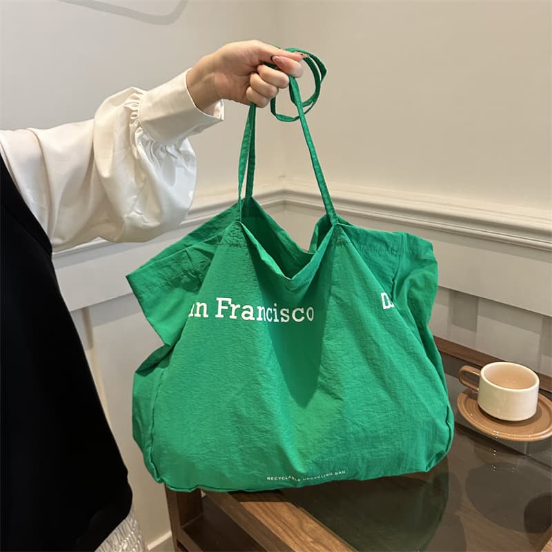 Korean-Style Simple Shoulder Bag 2026 Dopamine Fashion Casual Handbag for Women, Lazy Style Shopping Lightweight Tote Bag