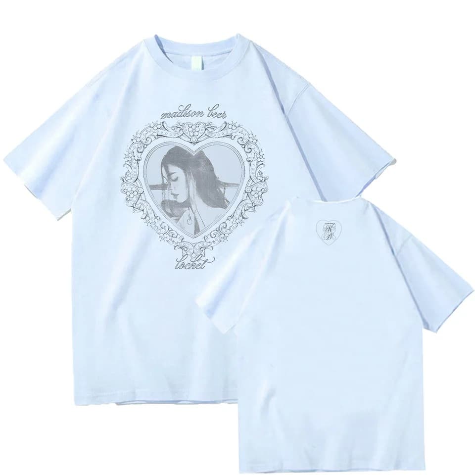 Madison Beer Locket Merch T Shirts Summer Cotton T-shirt Women