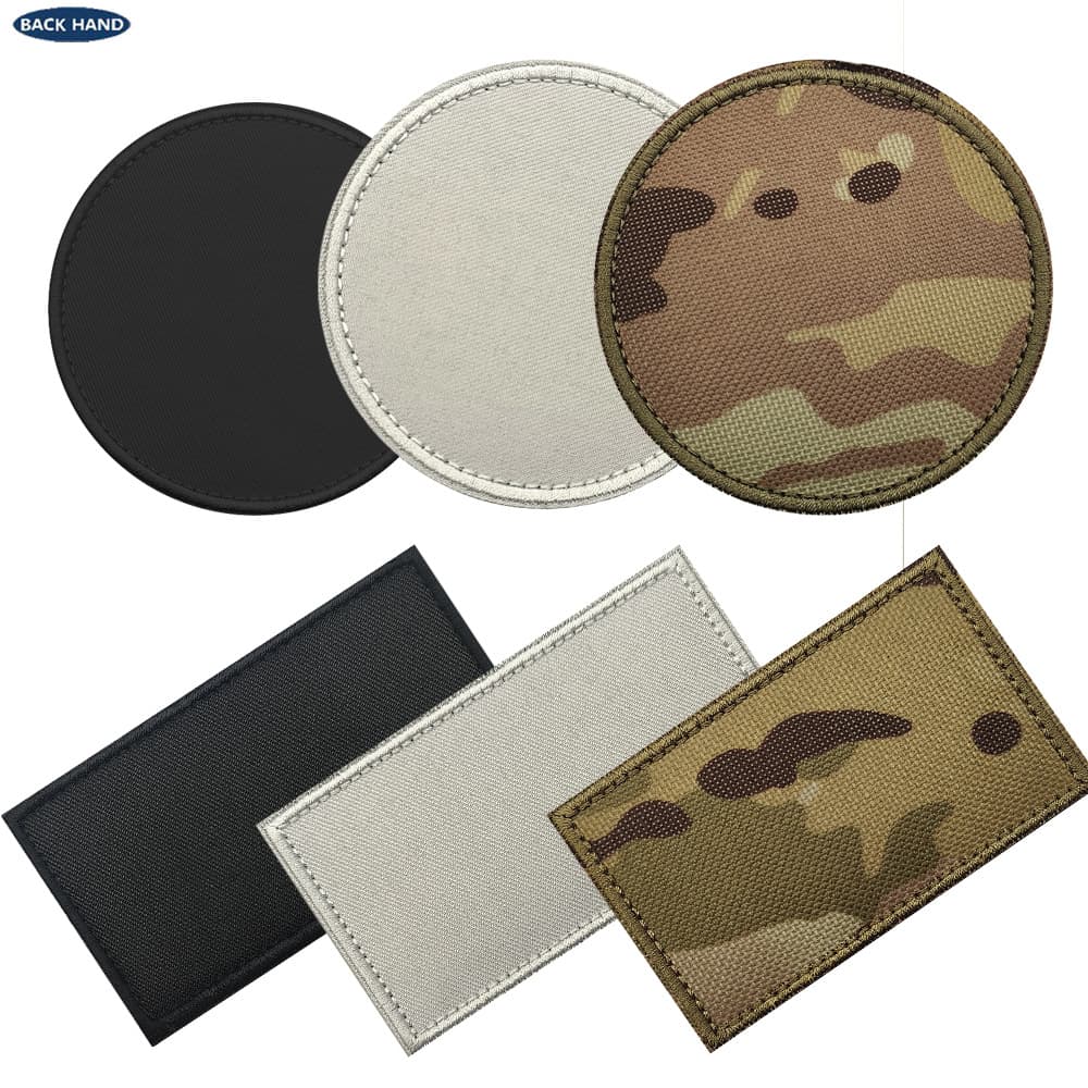 DIY Blank Writing Embroidery Patches, Solid Color Camouflage Creative Badges, Tactical Morale Patches, Velcro Armbands in Stock