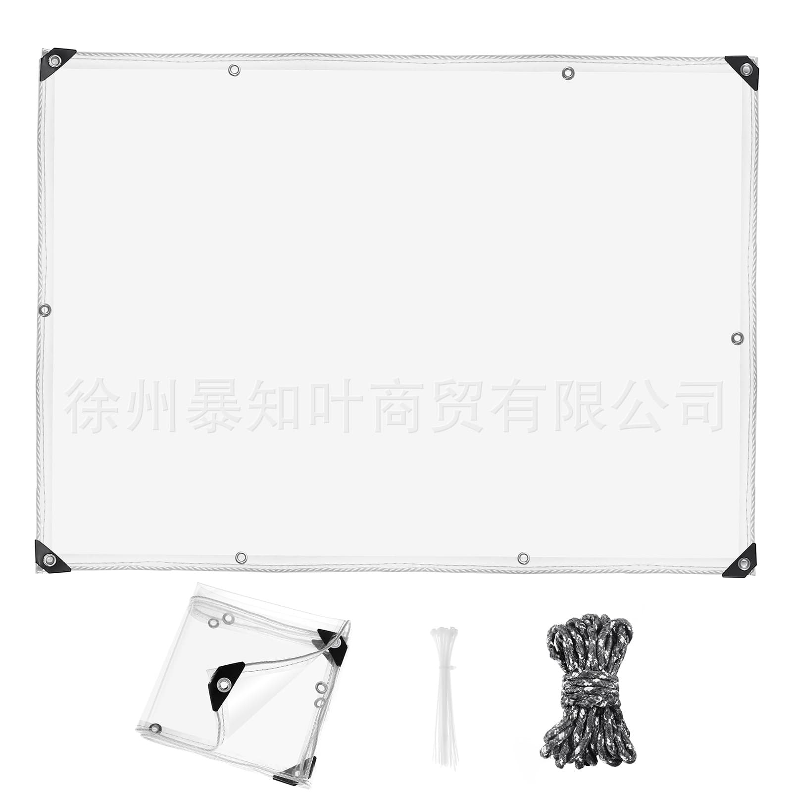 Transparent Rain Tarpaulin Canopy Balcony Rain and Wind Protection Thick Oilcloth Waterproof Fabric Outdoor Soft Glass Plastic Sheet