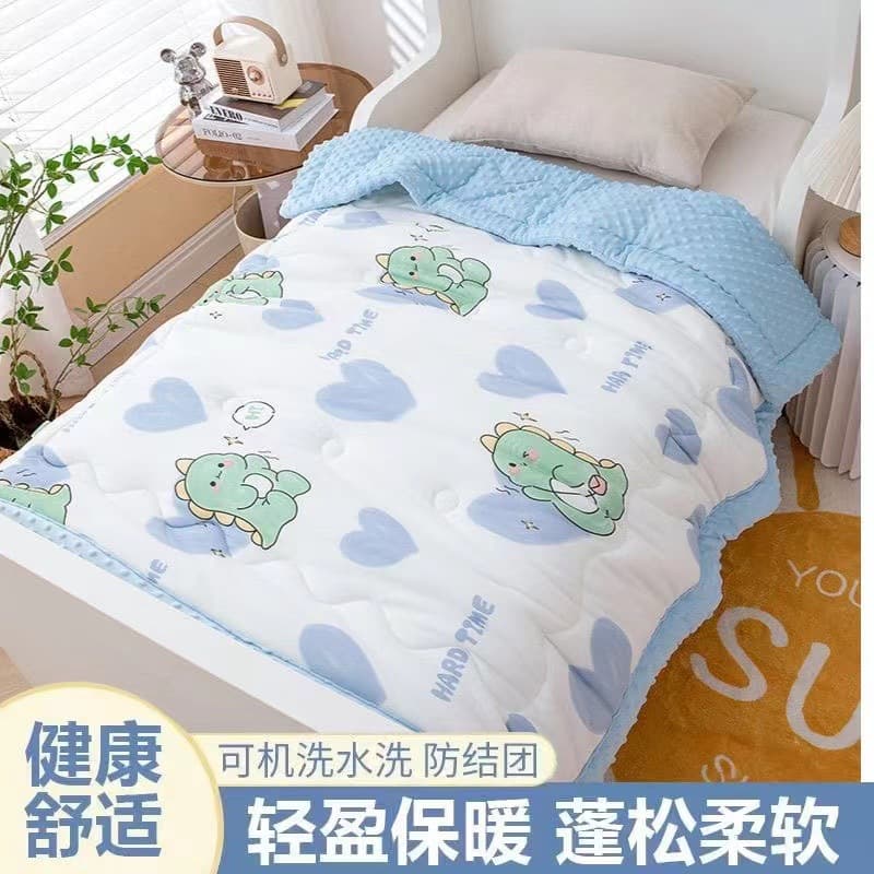 Dot Comfort Blanket, Baby Nap Quilt, Kindergarten Summer Cool Blanket, Children's Air Conditioning Quilt, Washable Thin Cartoon