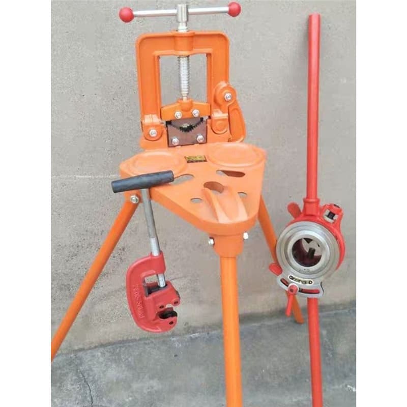 Heavy-duty Pipe Threading Manual Die Stock Threader 114 Type Plumbing Repair Tool Threading Machine