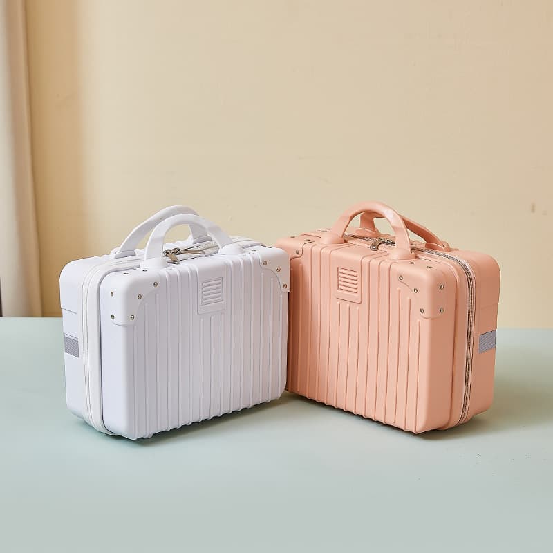 14-inch travel carry-on bag with cosmetic storage, small travel luggage, can be hung with a trolley handle, portable souvenir box