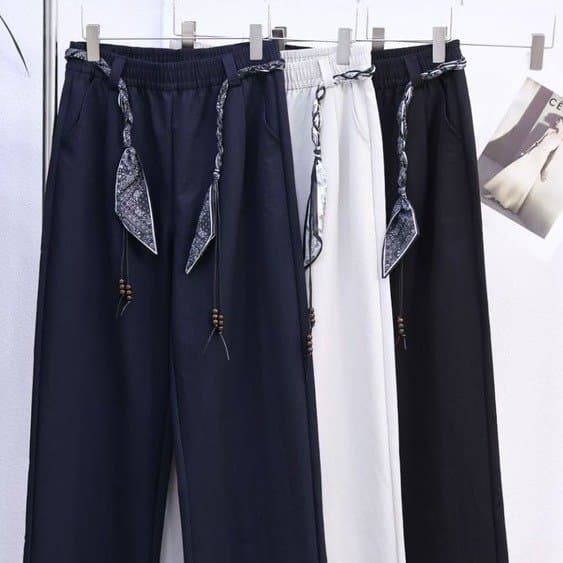 2025 Autumn New Style Wide Leg Pants Casual Loose Straight Leg Elegant Fashion Simple Versatile Long Pants Women
