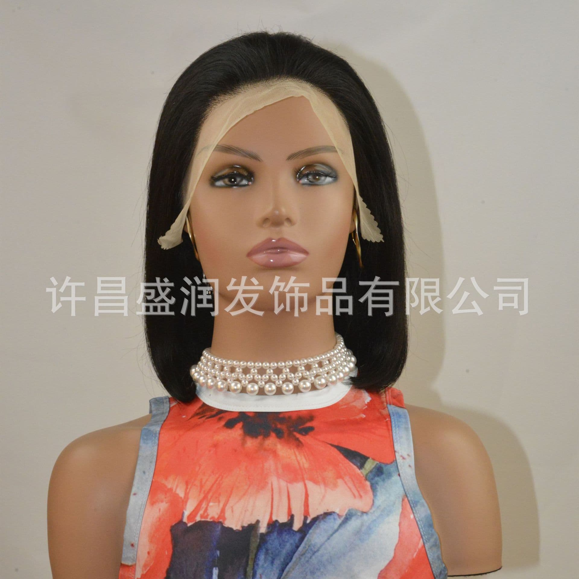 13x4 Human Hair Short Straight Bob Wig for Women, Real Human Hair Lace Front Wig