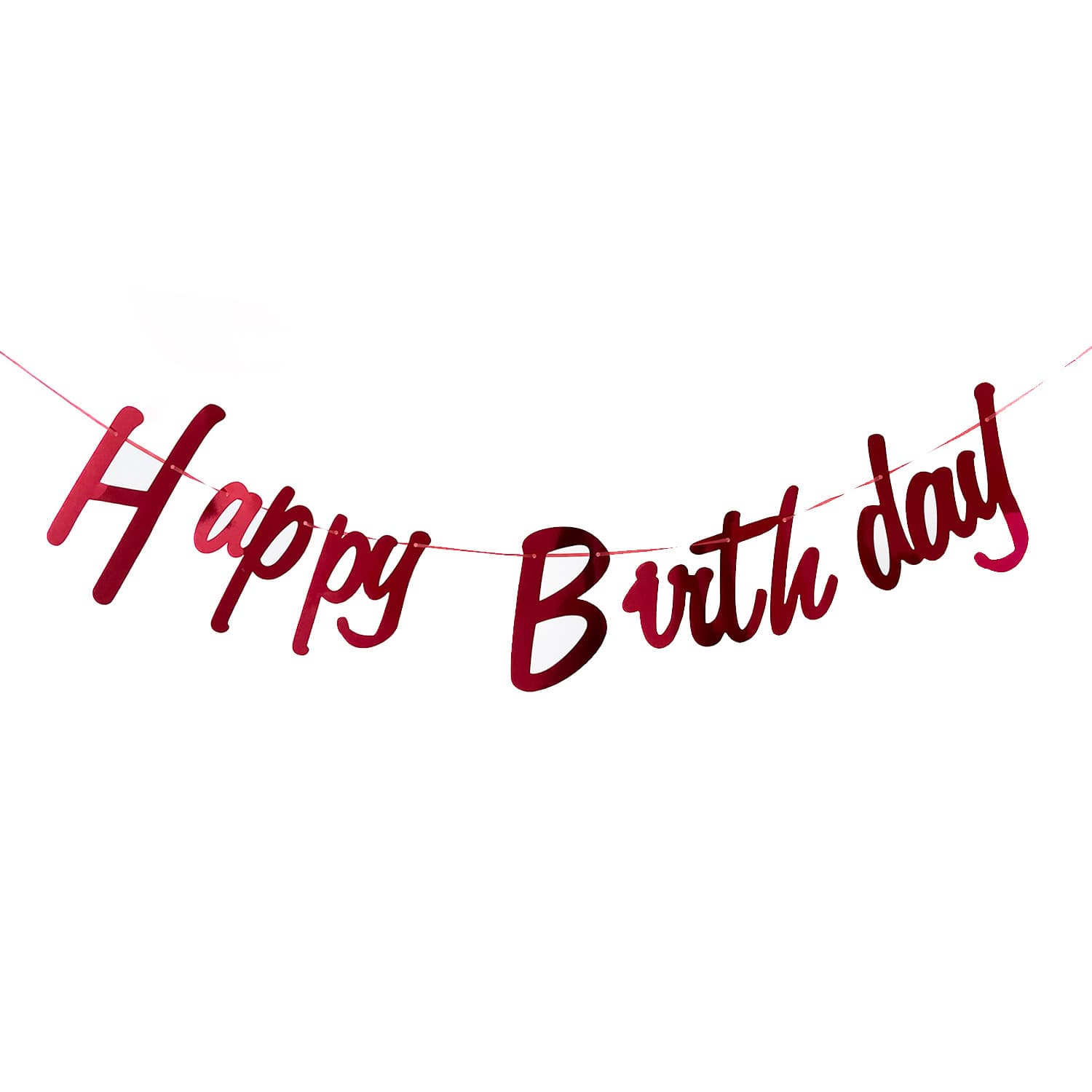 Cross-border Birthday Party Decoration Swallowtail Gold Foil Banner Happy Birthday Bunting Flags Wholesale