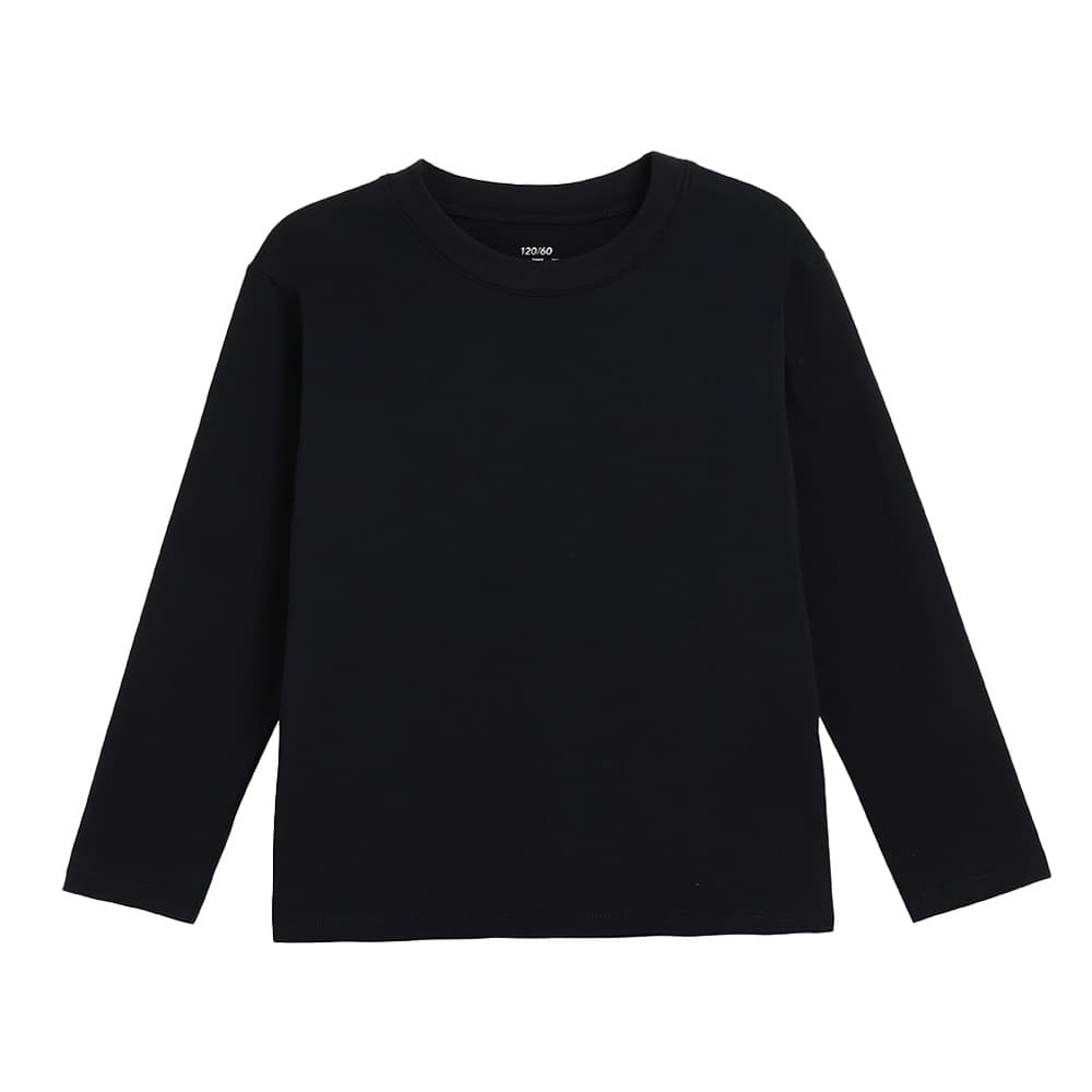 Kids T-Shirt Base Layer Long Sleeve Cotton Top Boys Girls Crew Neck Children's Clothing Autumn
