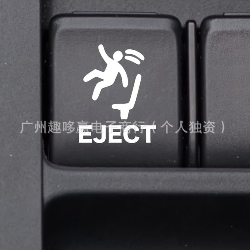 Cross-border New Pop-up Car Button Sticker Engineering Vehicle Tractor Humorous Funny Waterproof Decal
