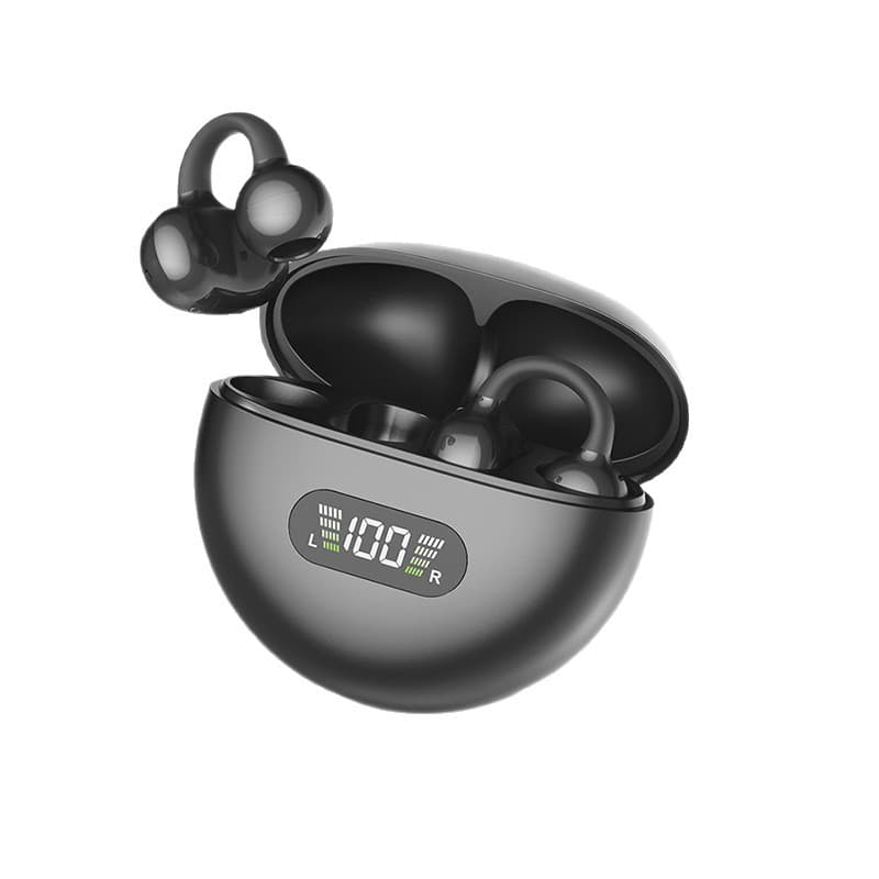 B50 Cross-Border New Ear Clip Bluetooth Earphones Bone Conduction High Sound Quality Noise Reduction Long Battery Life Sports Private Mold Universal
