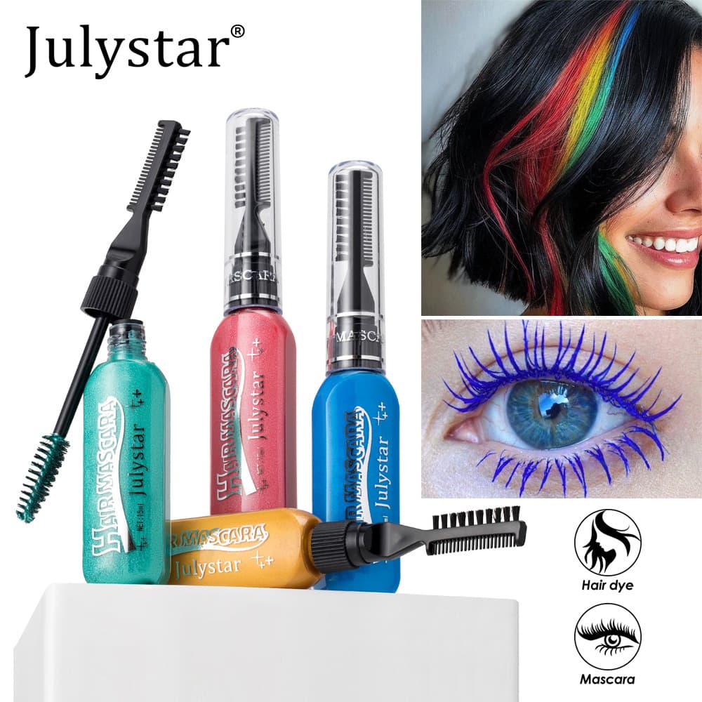 Cross-border makeup stage makeup easy-to-color multi-color mascara wholesale party long-lasting mascara with brush