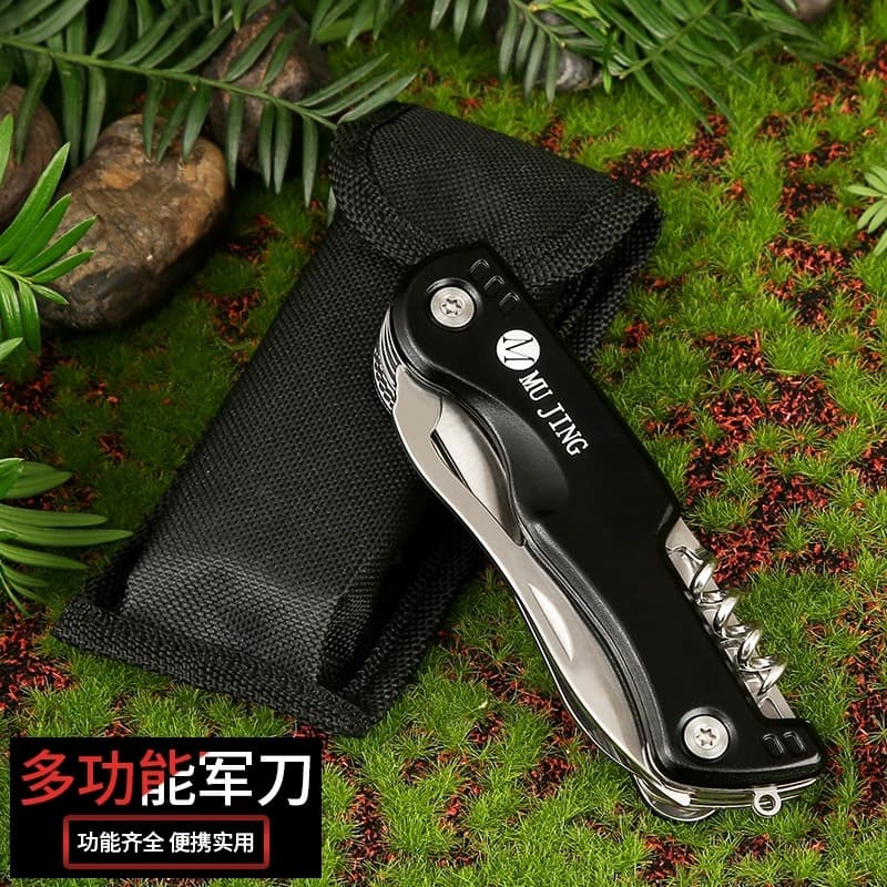 Multifunctional Swiss Outdoor Camping Folding Tool Portable Mini Knife