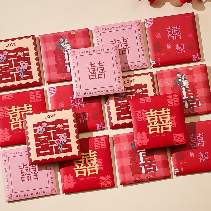 2024 New Style Wedding Red Envelopes, Wedding Door Blocking Bags, Small Wedding Gift Bags, Wedding Supplies Collection