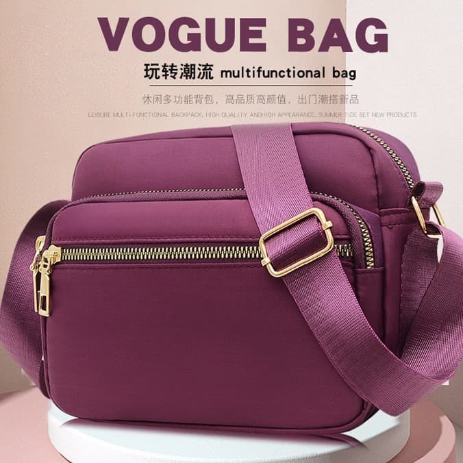 2025 New Oxford Cloth Bag Women's Shoulder Bag Casual Small Square Bag Travel Lightweight Mom Phone Bag Cross-Border