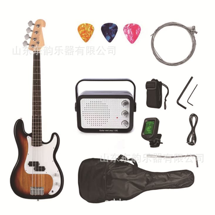 Cross-border hot sale direct sales; ELECTRIC BASS wholesale BASS guitar P BASS ELECTRIC P BASS suit