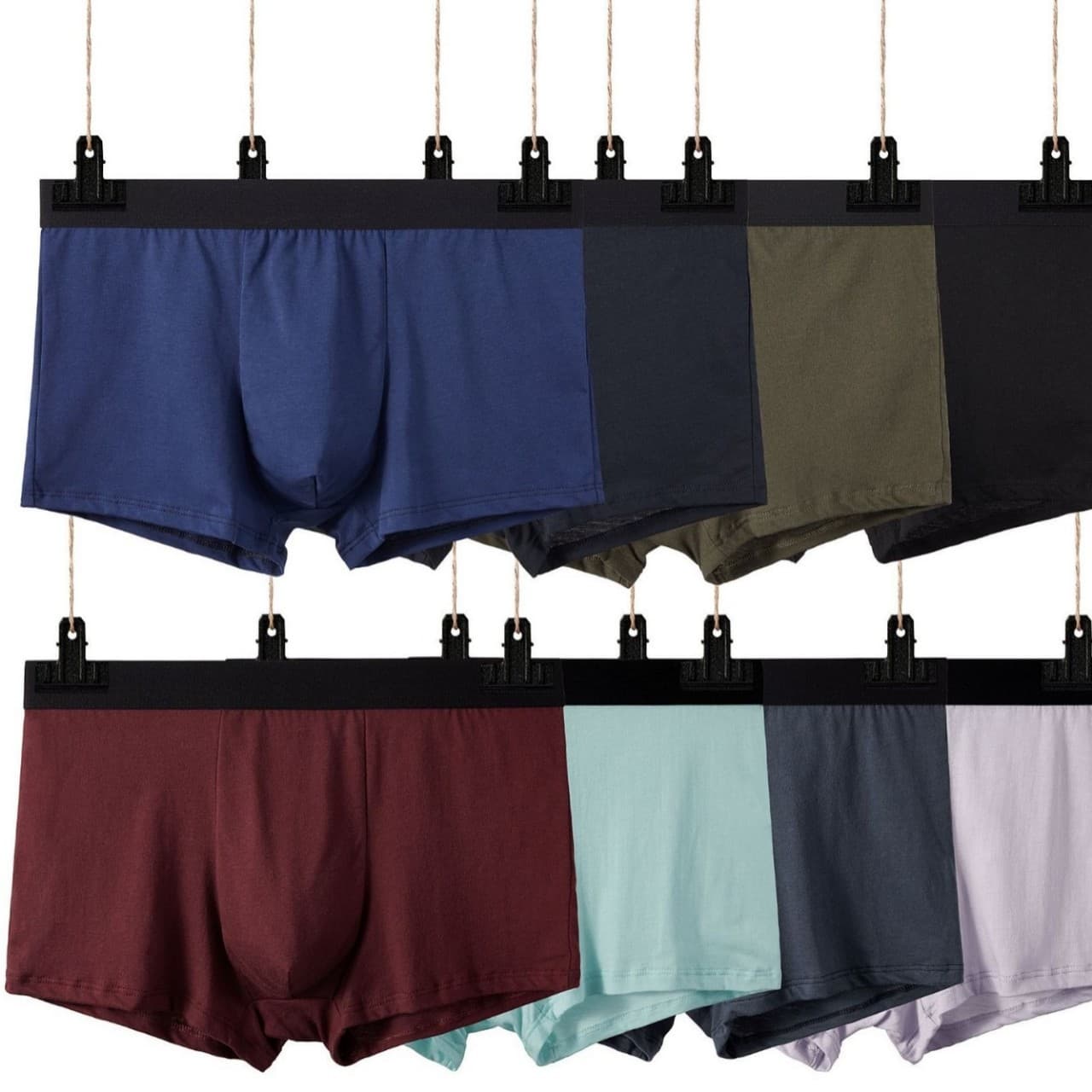 Men's Boxer Briefs, Cotton Mid-Rise Loose Fit Breathable Shorts, Middle-Aged and Young Men's Underwear Wholesale