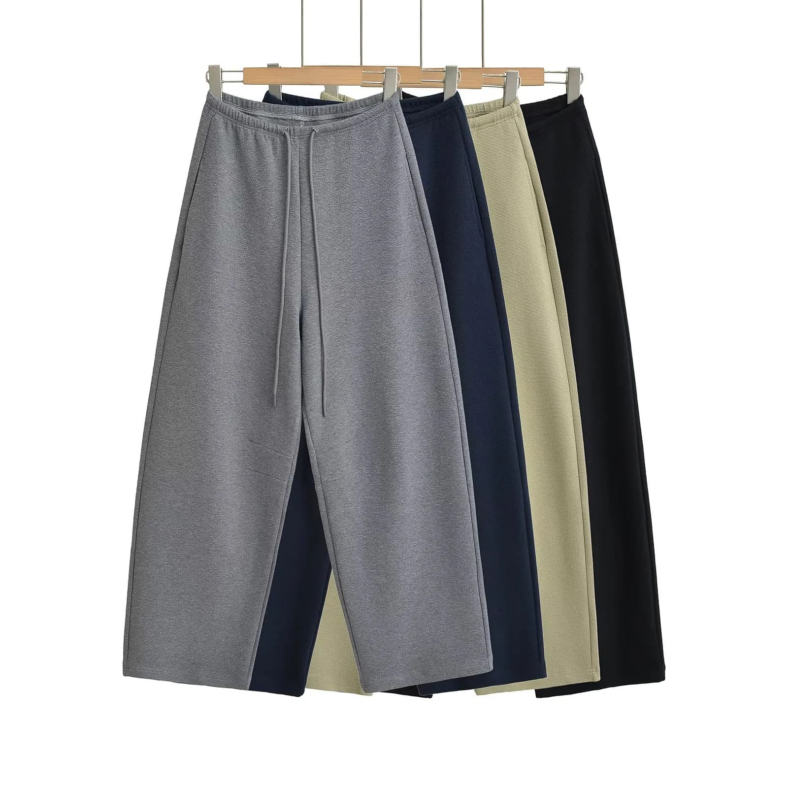 Street hot girl's high-waisted, loose and slim drawstring narrow-waisted banana pants, sweet and cool internet celebrity's lazy design scimitar pants
