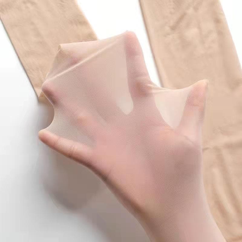 Women's Sheer Anti-Snag Ultra-Thin Sexy Bare Leg Pantyhose for Spring and Autumn, Black and Flesh Tones, Summer Pineapple Tights