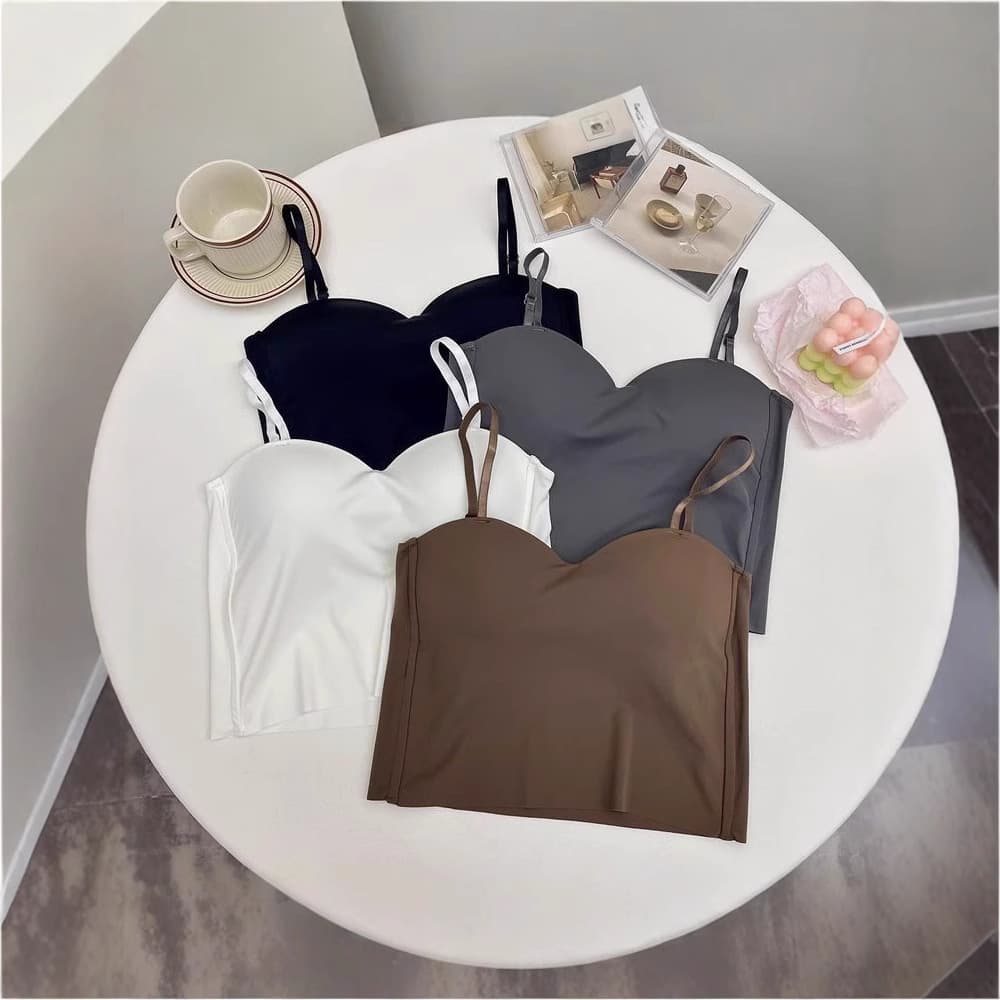 Sexy Ice Silk Camisole Top Spring New Women's Vest Inner Wear Outer Wear