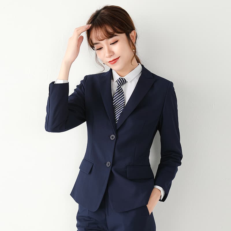 Business suit suit for women, spring and autumn temperament, small suit jacket, black student interview, white-collar work clothes, formal wear