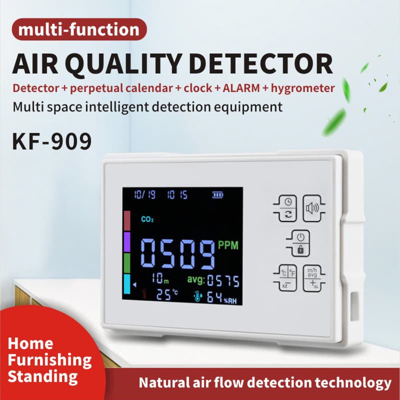 Upgraded CO2 Carbon Dioxide Detector | Air Quality Detector | Formaldehyde | TVOC Detector