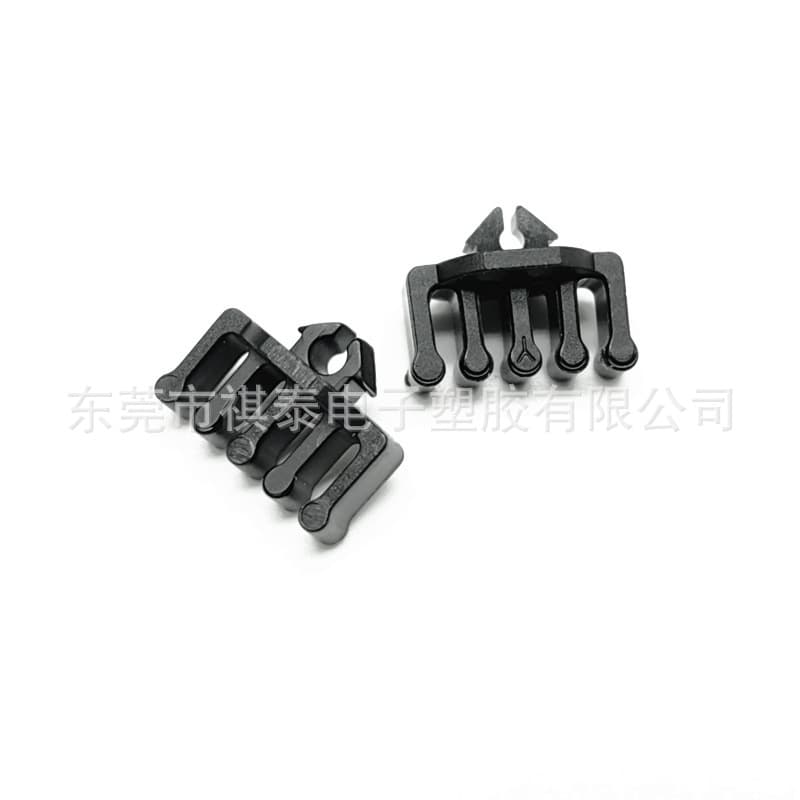 4-position cable distribution trough wiring buckle cable management rack black and white four-position comb cable distribution clip routing buckle cable clip plastic