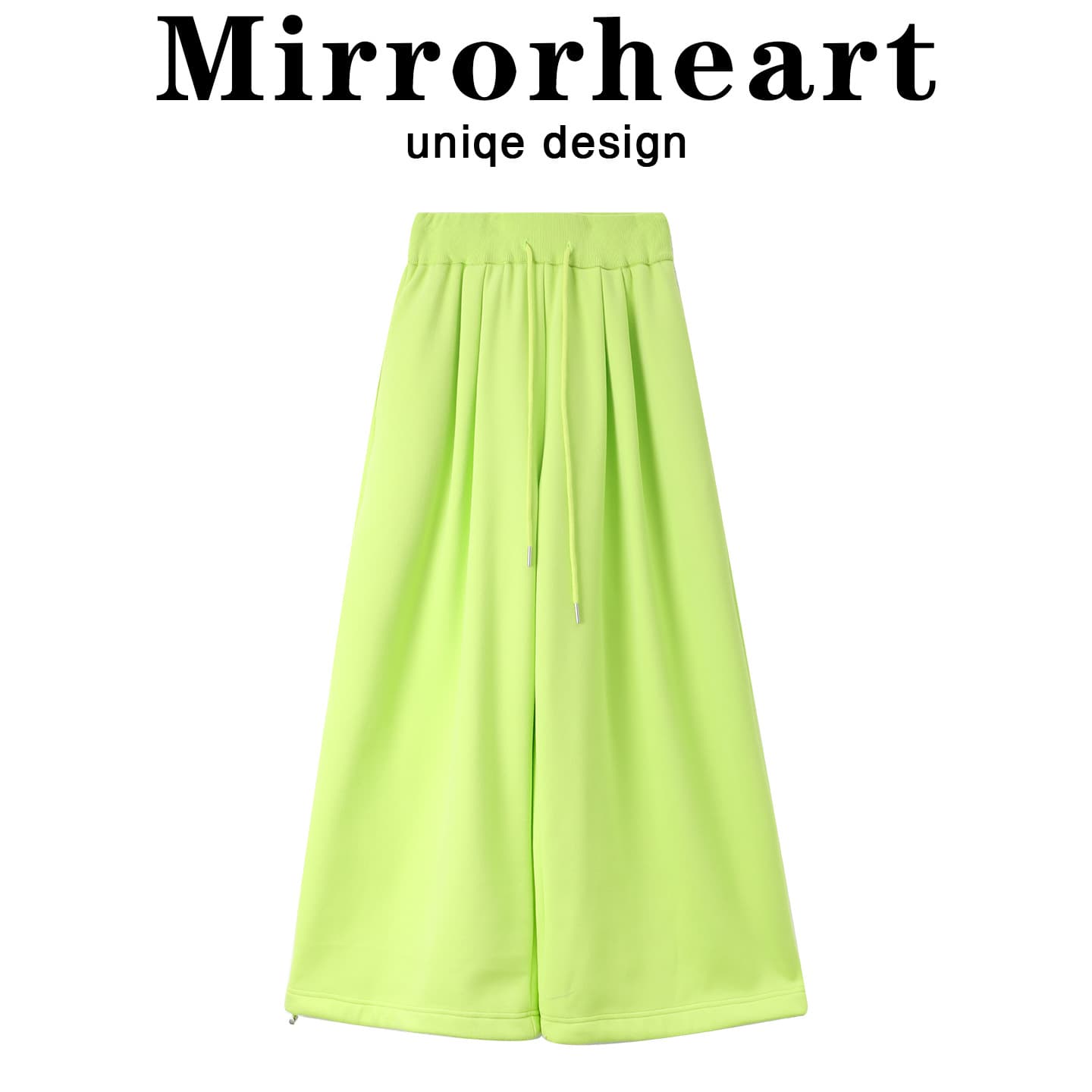 Lazy style high waist drawstring wide leg pants for women 2025 winter new style plus velvet loose drape scimitar pants casual trousers