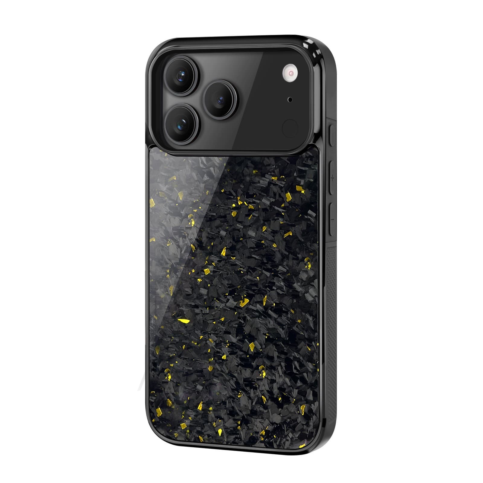 Colored Forged Carbon Fiber Case for iPhone 17 Pro Max, Crushed Carbon Fiber, 17 Pro, TPU Anti-Drop Phone Case