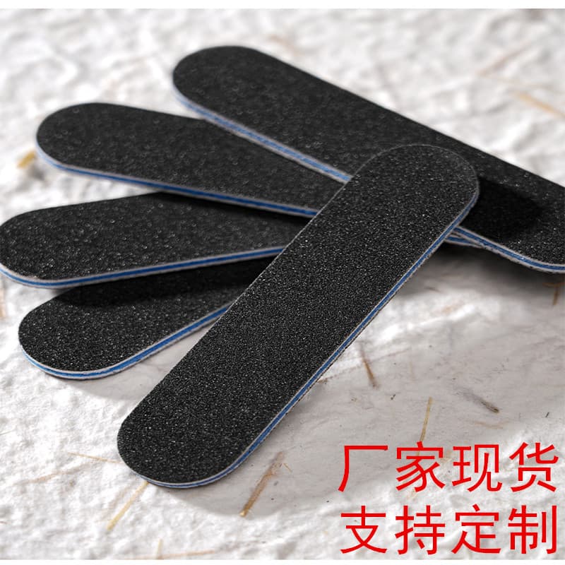 Factory Stock Nail File Black Double-Sided Nail Buffer Grinding Strip Manicure Tool Wholesale
