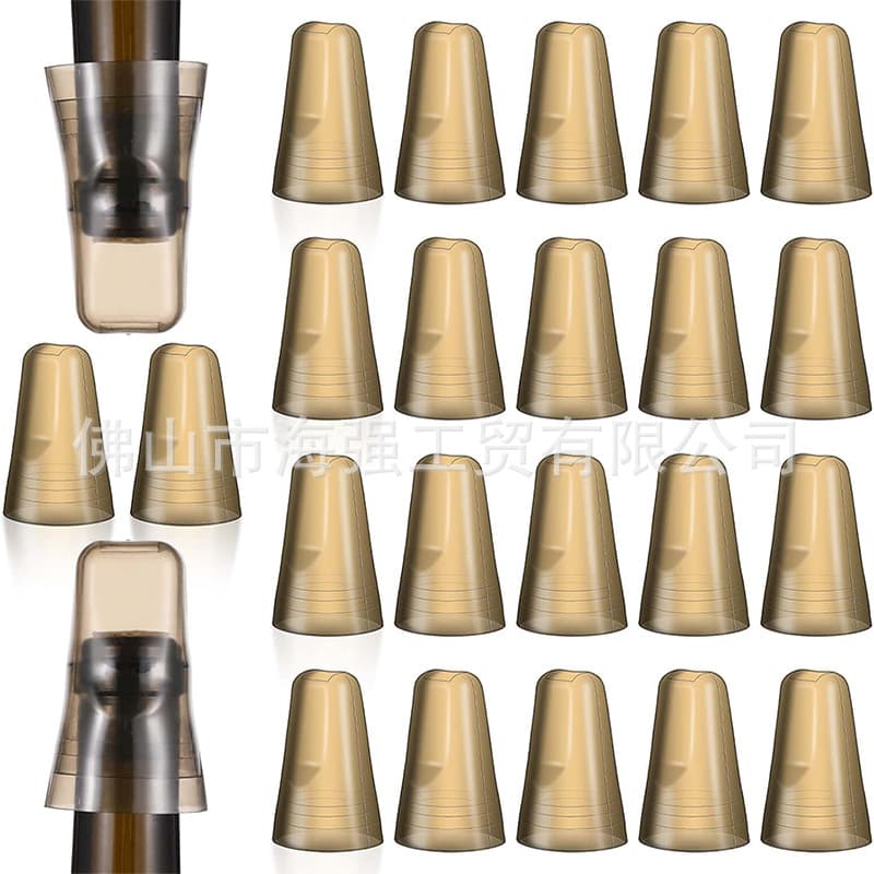 Universal Translucent Wine Bottle Pourer Lid, Kitchen Tool for Home Use, Dust-Proof Bottle Cap