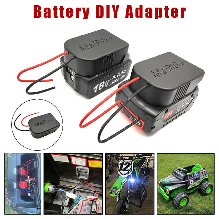 DIY Electronic Wire Converter for Makita & Bosch 14.4V/18V Lithium Battery