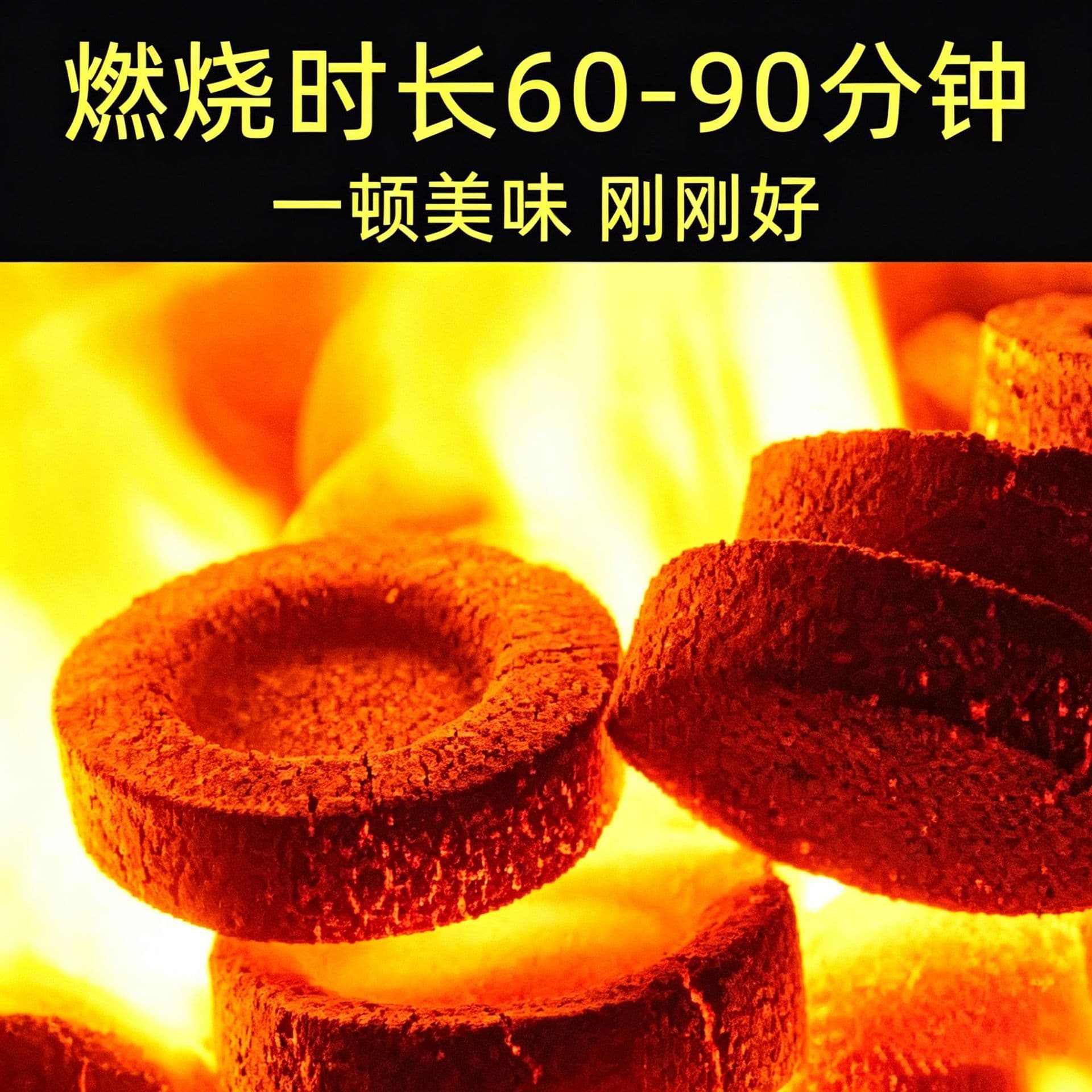 Smokeless Quick-Light Charcoal Briquettes Fruitwood Charcoal for Home BBQ Charcoal Wood Charcoal Easy to Ignite Long-Burning Hookah Charcoal Machine-Made Charcoal
