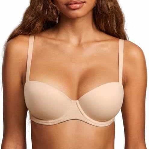 DOBREVA Women's Lightly Padded Balconette Bra T-Shirt Support