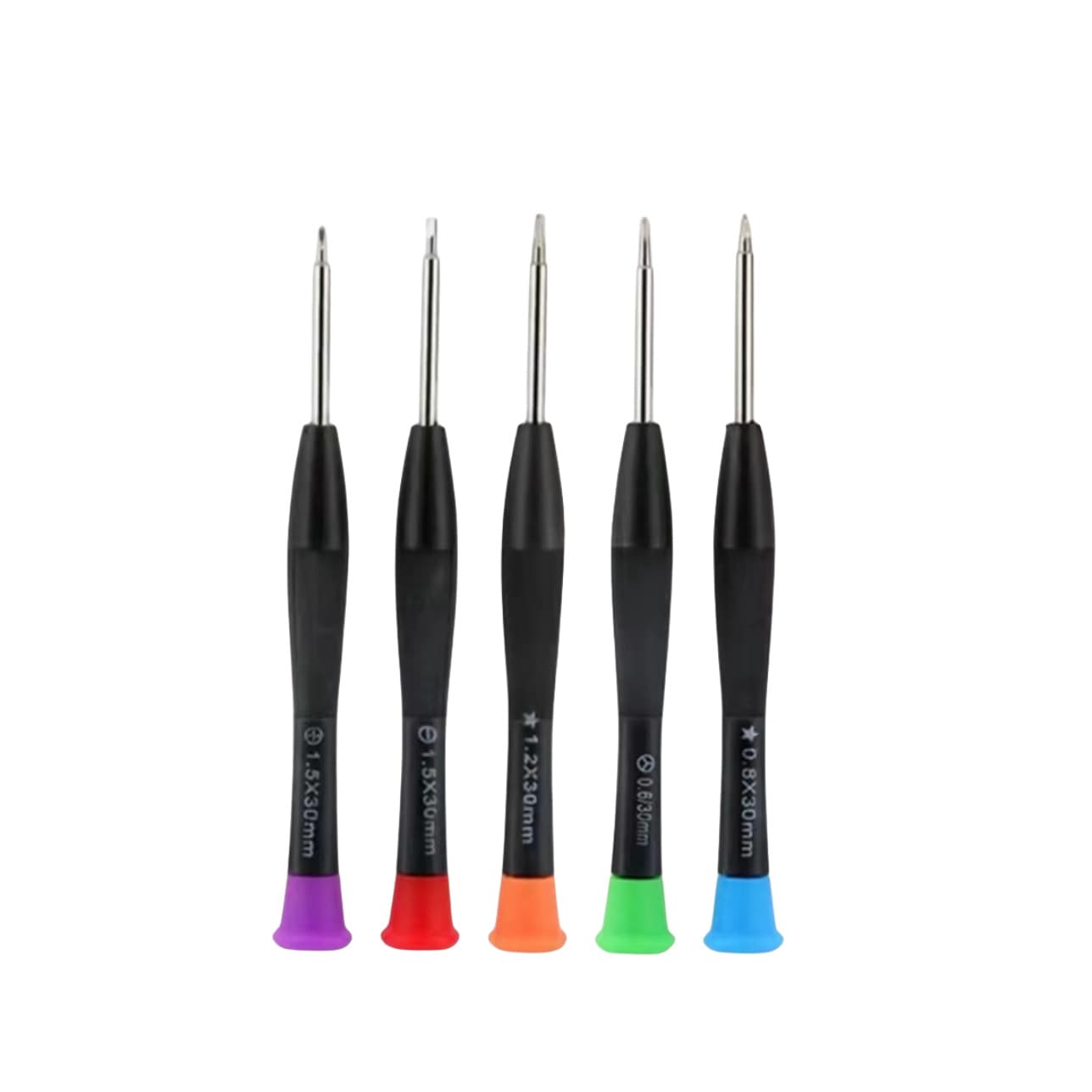 Precision Hardened Colored Cap Screwdriver Set with Magnetic Tips for Phone, Computer, Clock, Game Console Repair Tools