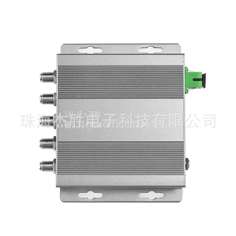 Jiesheng Tx-CW240 SAT-IF+TERR Four-Channel Satellite TV Fiber Optic Transmission System CWDM Optical Transmitter.
