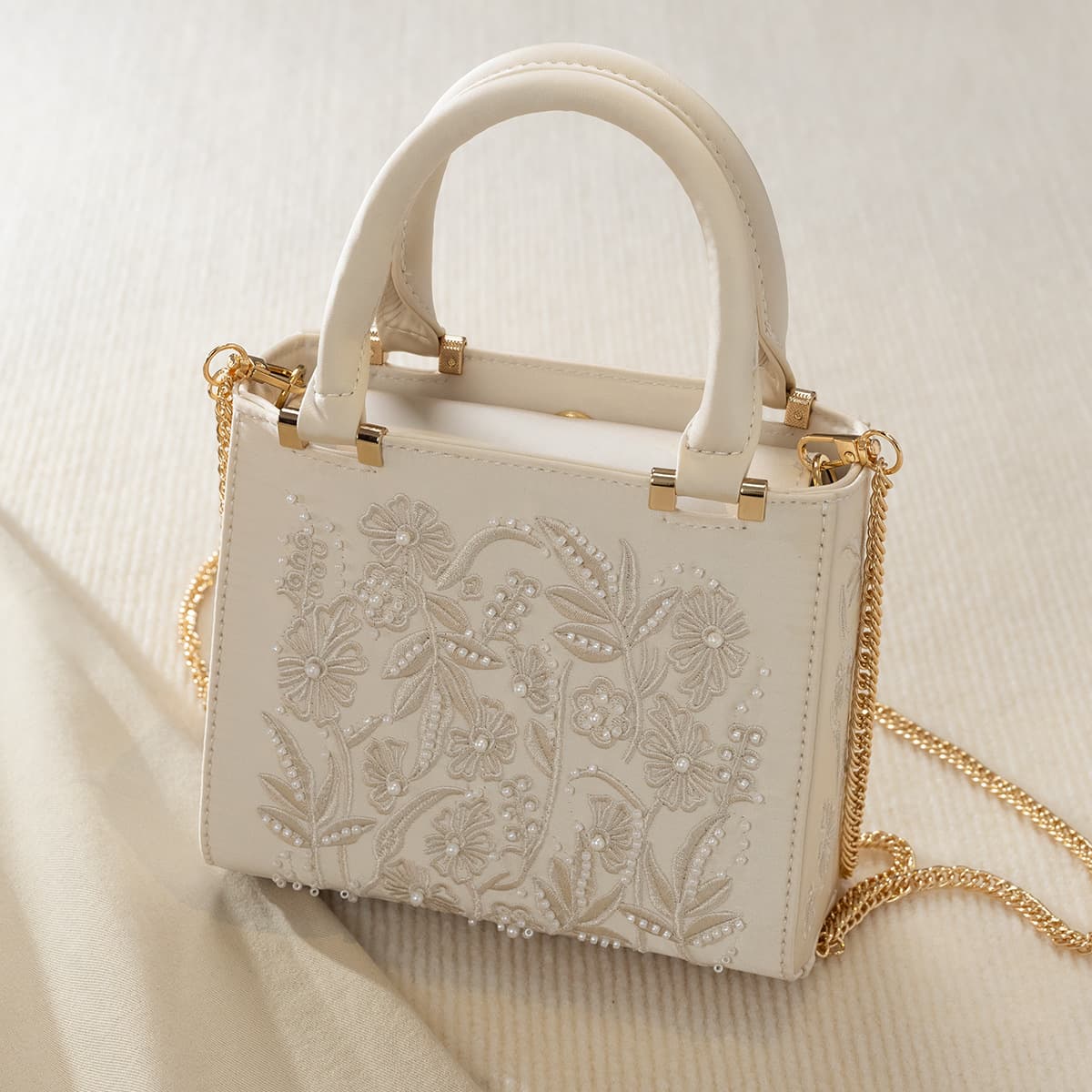 2026 New Style Handbag New Chinese Style Embroidery Pearl Lady Dior Bag Fashion Versatile Handheld Shoulder Evening Bag