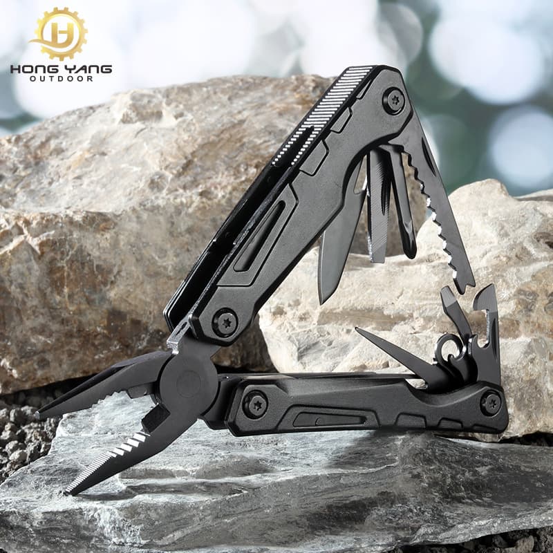 Stainless Steel Folding Tool Pliers with Bottle Opener, Multi-Function Pliers, Multi-Purpose Knife Combination Tool, Outdoor Folding Knife