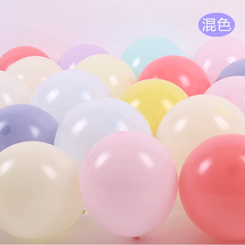 10-inch Matte Thickened Colorful Balloons for Birthday Party Decoration, Kindergarten Macaron Latex Balloons 1.8g
