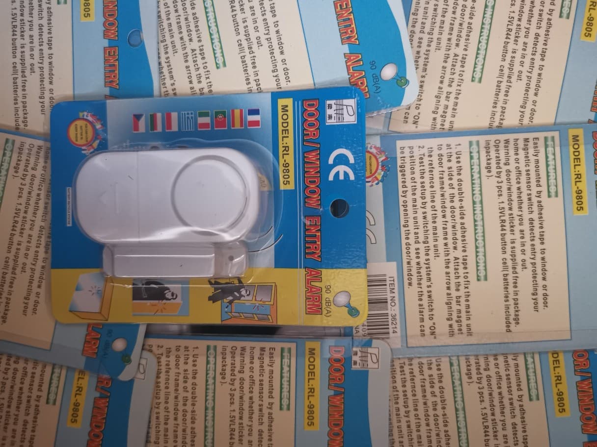 Amazon Hot Selling Compact Affordable 90dB Loud Sound Alarm Door Sensor Detector Door Window Alarm