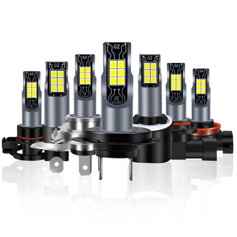 2026 Cross-Border New Product Car LED Fog Light Headlight H11 H7 9005 9006 12SMD LED Bulb