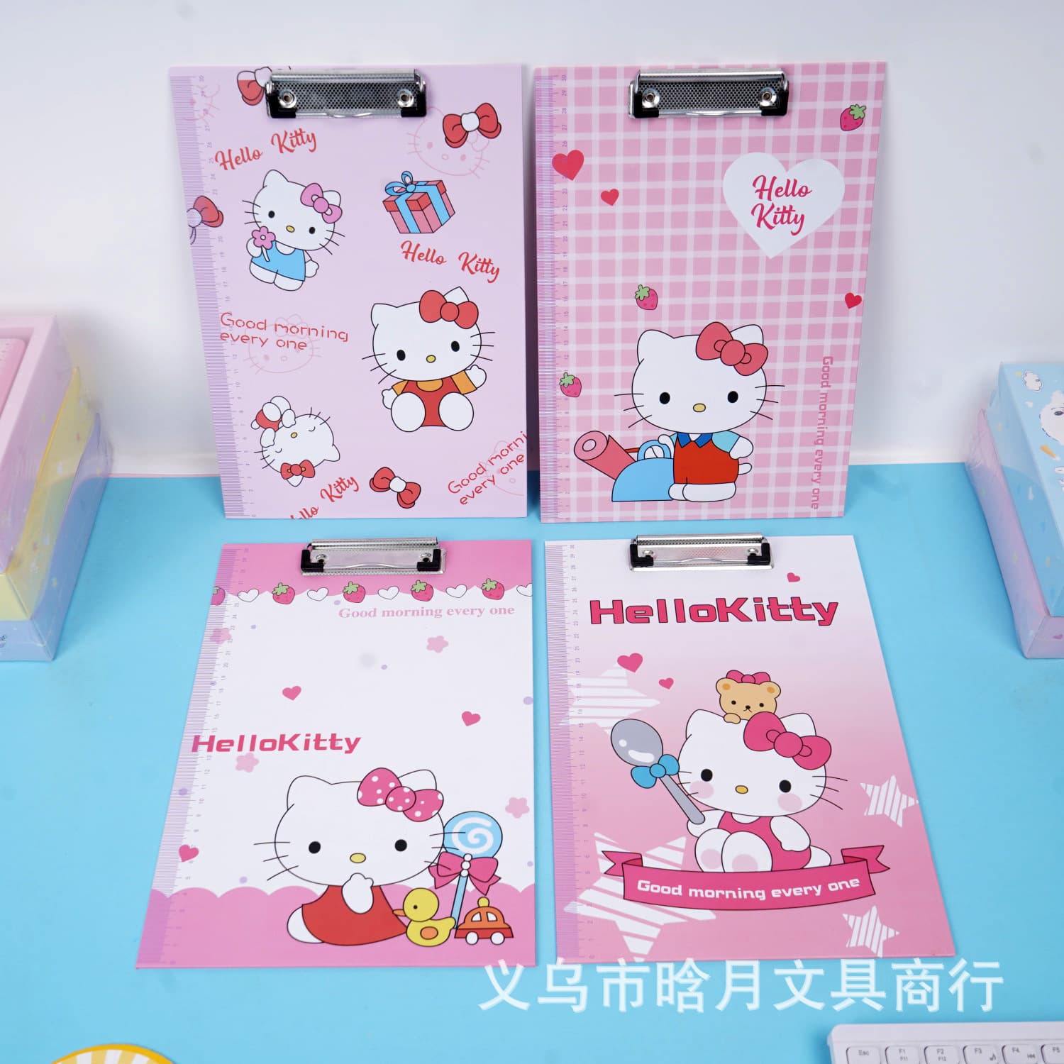 Popular Hello Kitty cat A4 board clip creative high-looking Hello Kitty peripheral writing hard pad board splint
